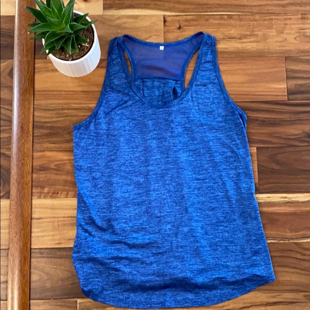 Heather Blue Workout Tank